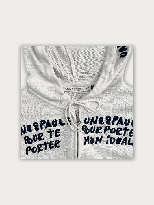Castelbajac Knit Zipper Hoodie