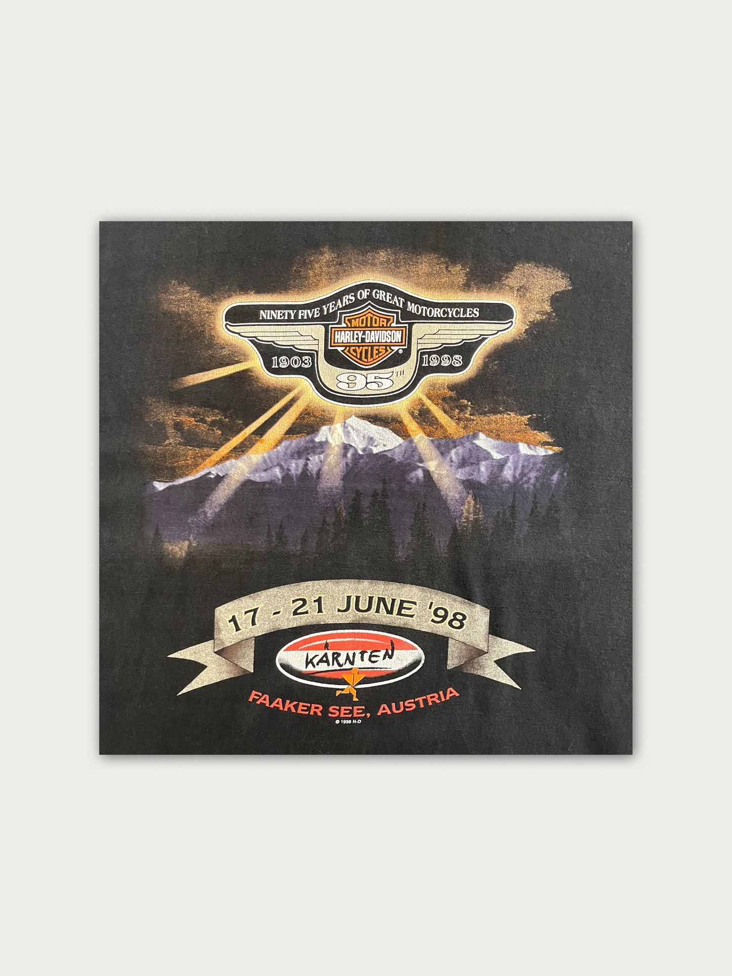 1998 Harley Davidson - Thick cotton - Made in USA