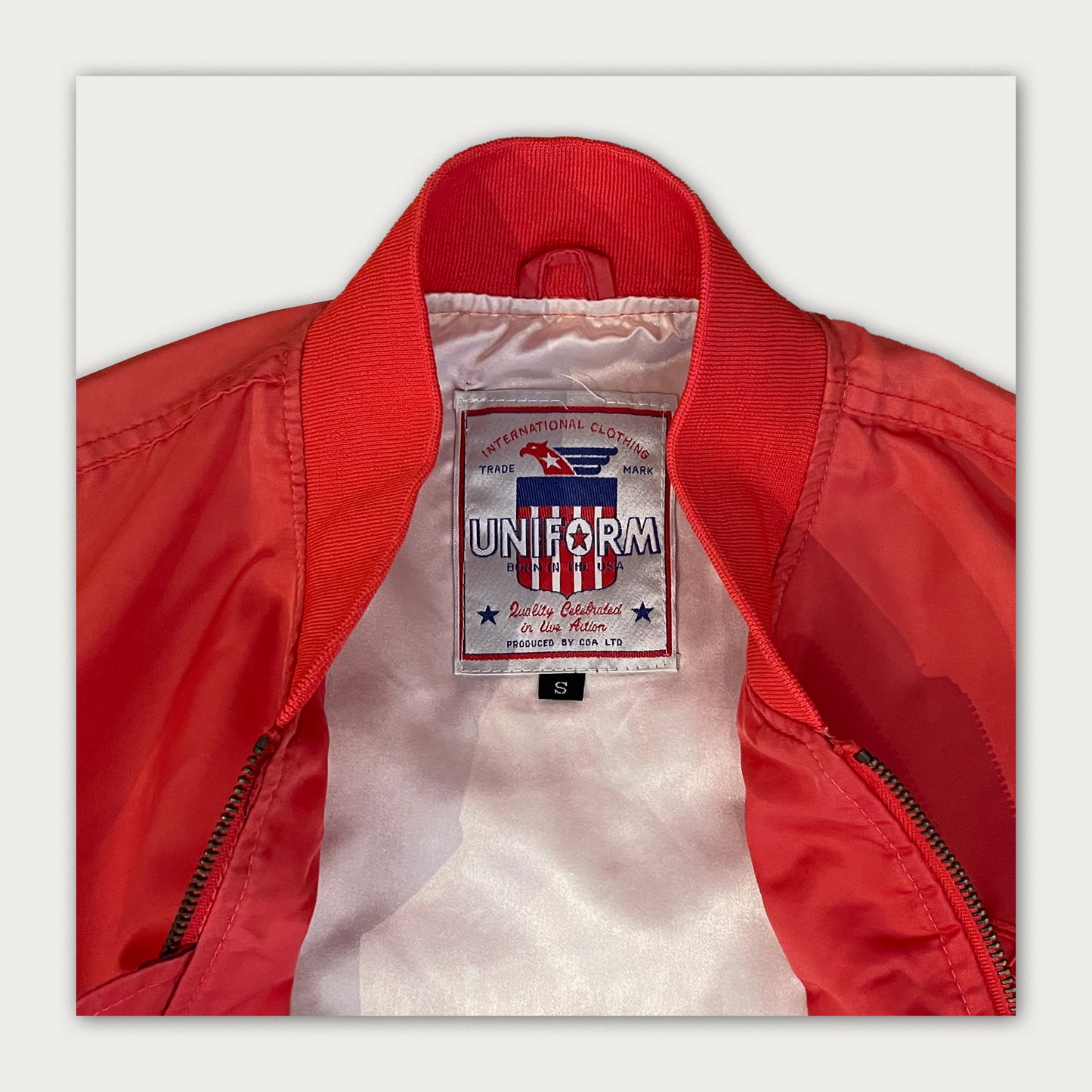 80s Uniform Light Bomber Jacket