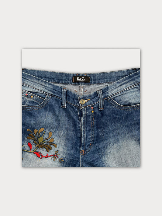 Dolce&Gabbana Embroidered Flare Jeans