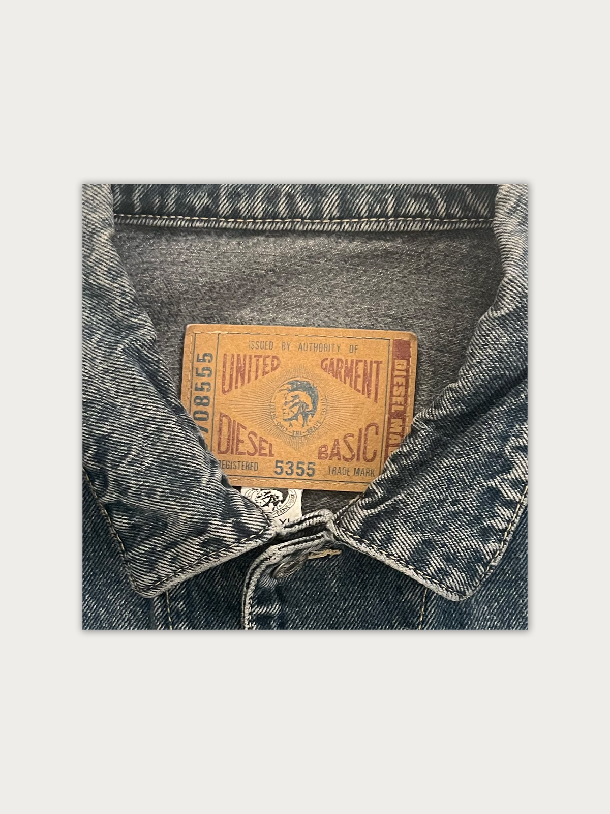 90s Vintage Diesel Heavyweight Trucker Denim Jacket