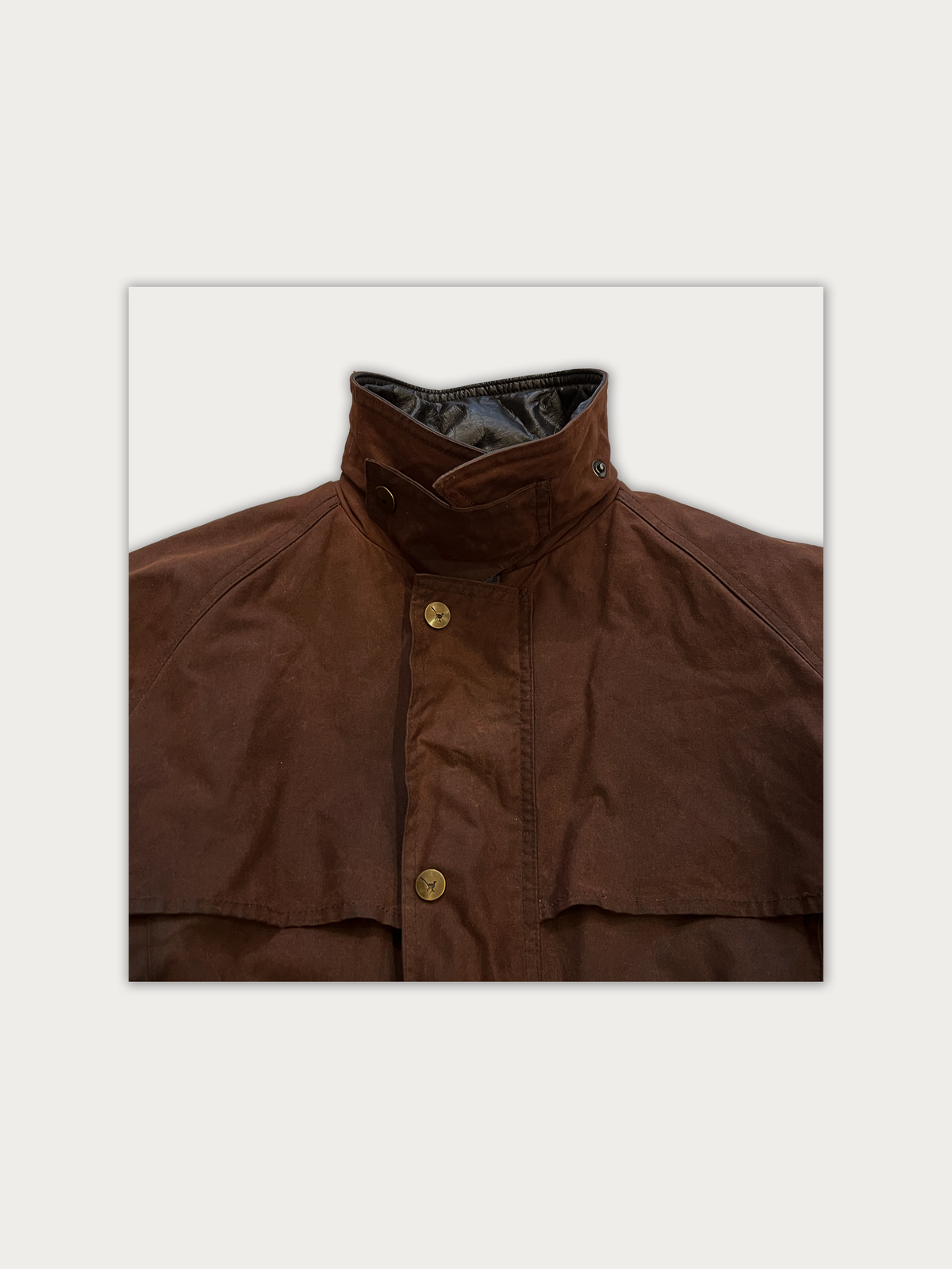 Mongo Heavyweight Caped Drover Waxed Jacket