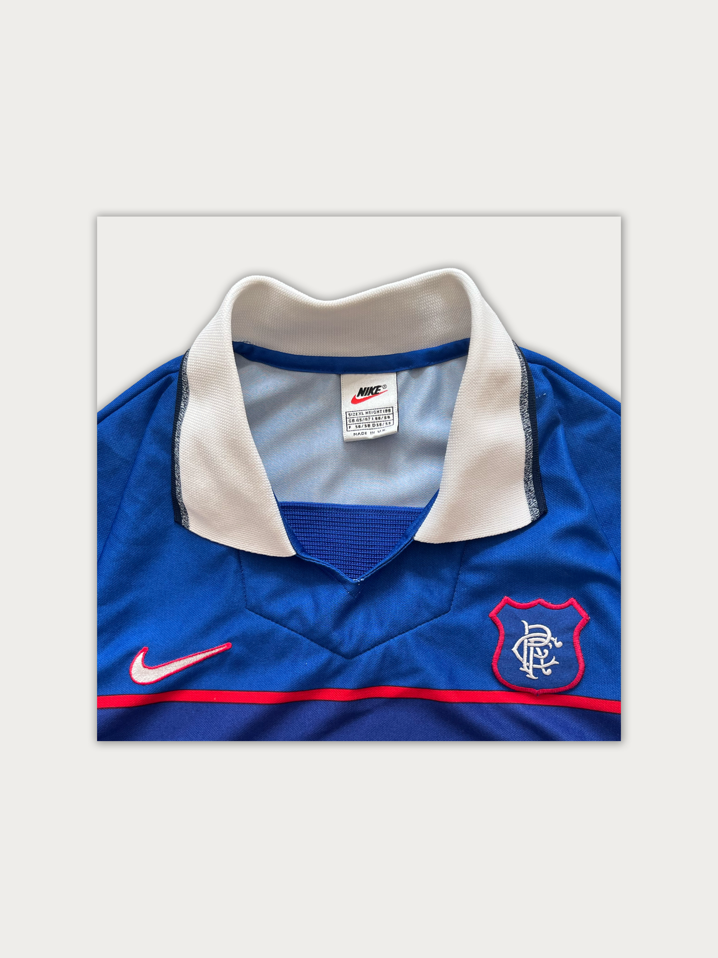 1997-1999 Glasgow Rangers F.C. (Small Hole on Sponsor)