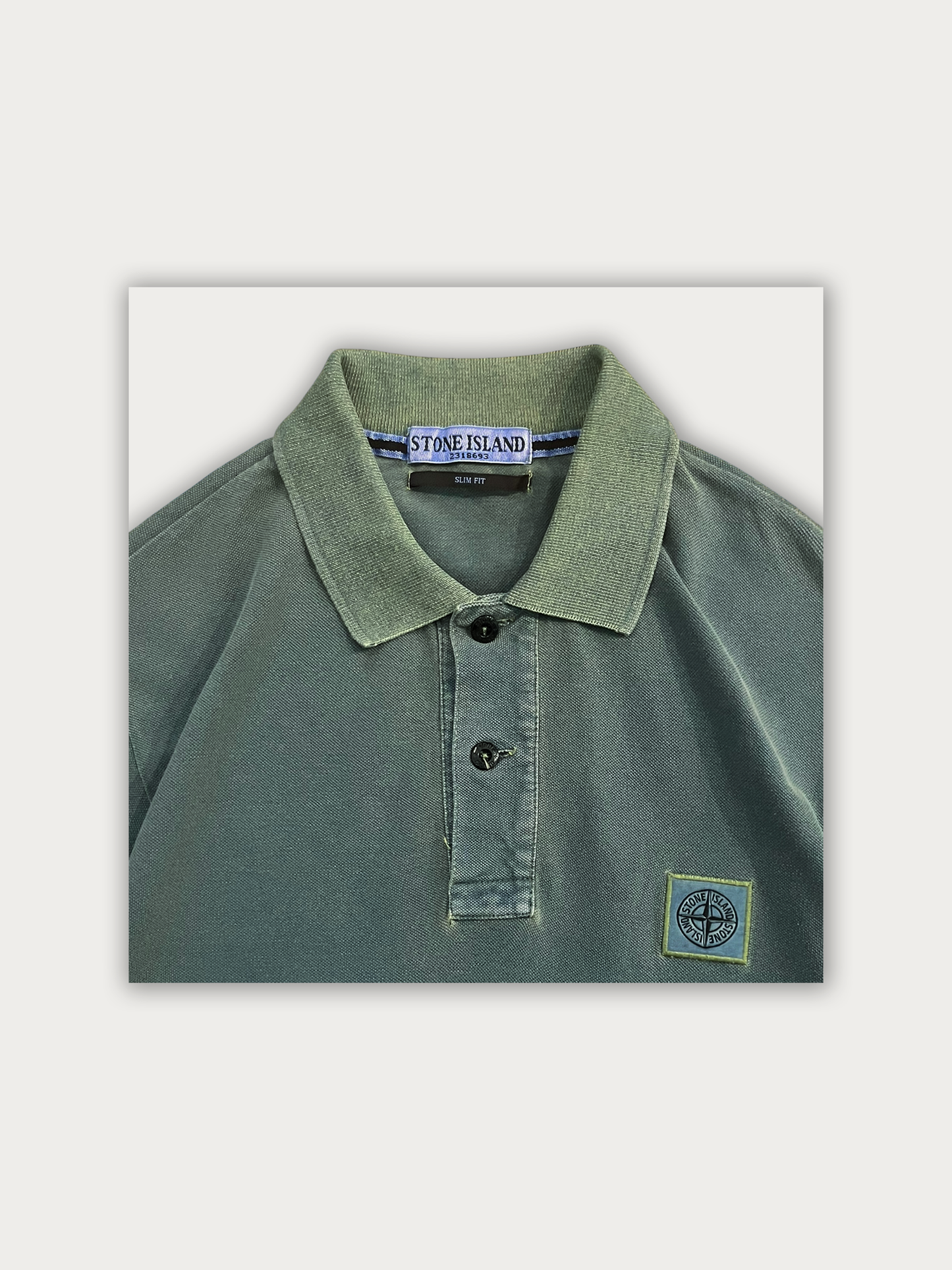 Stone Island Acid Wash Polo Tee