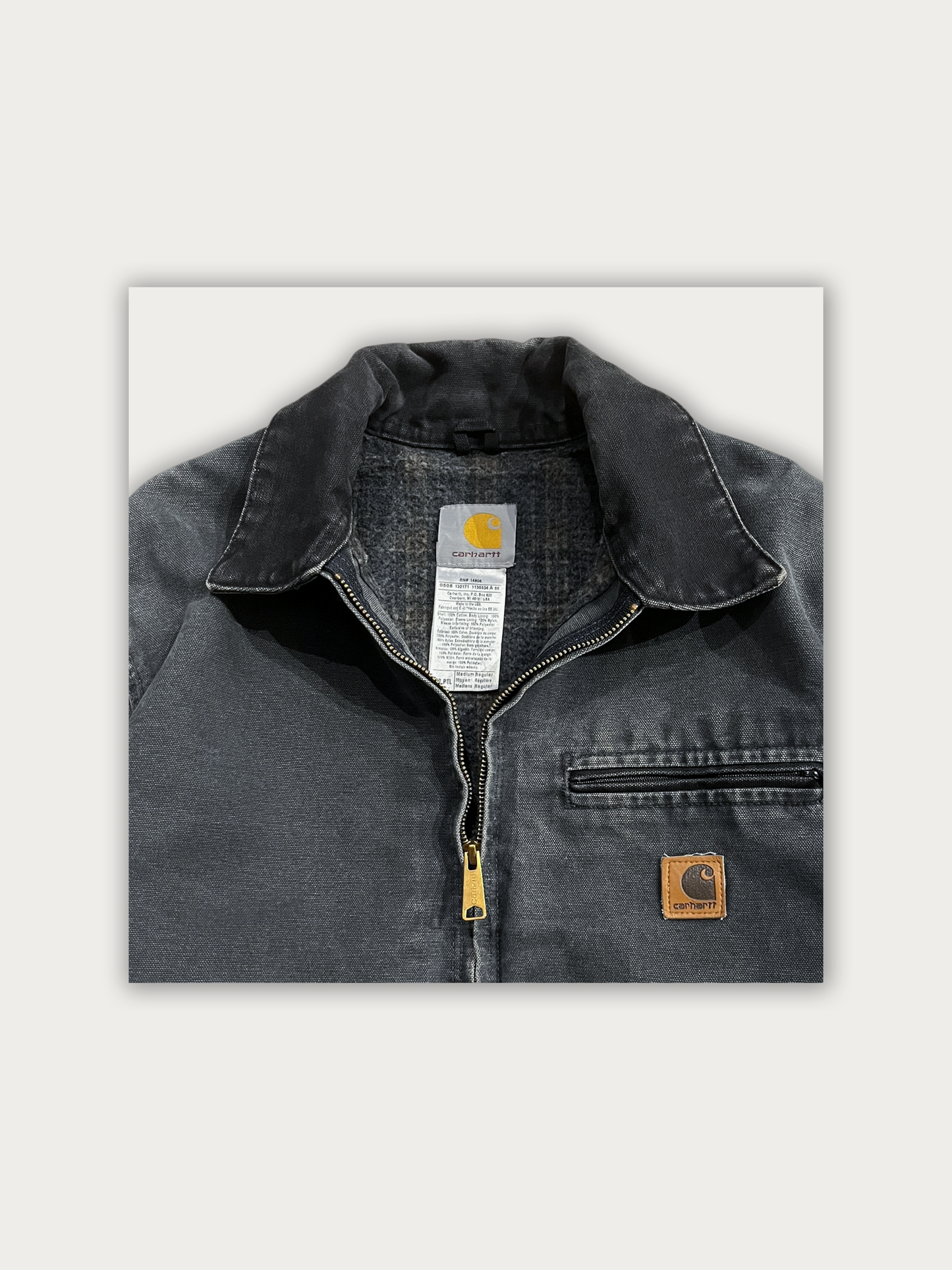 Vintage Y2K Carhartt J97 PTL Blanket Lined Detroit Jacket - USA