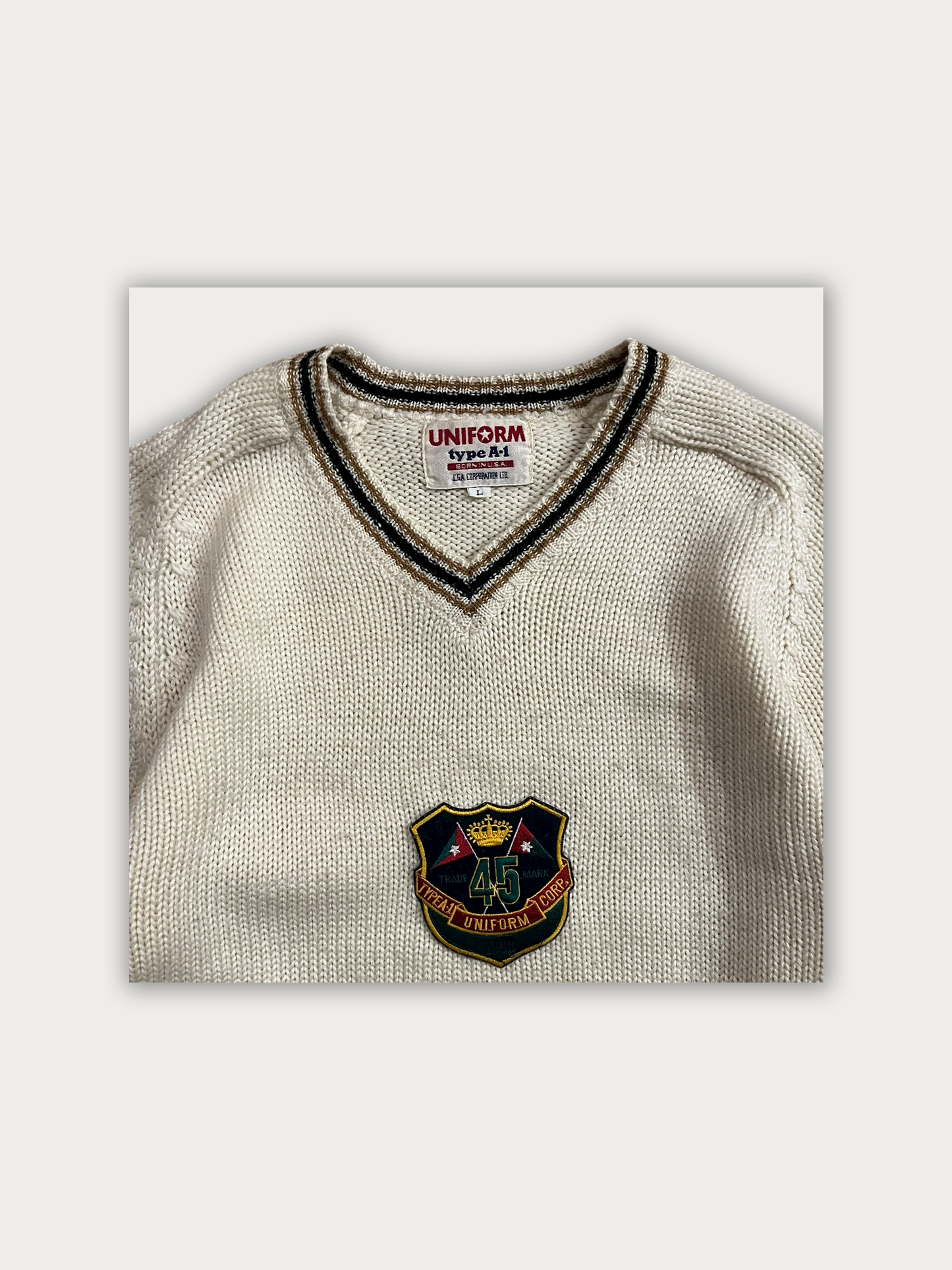 Vintage Wool Uniform Sweater