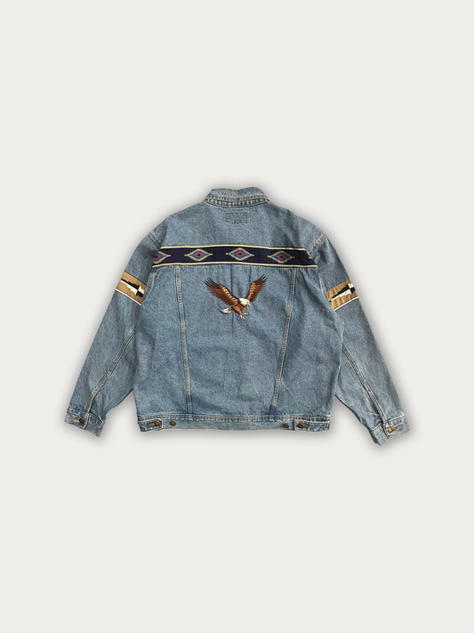90s Wrangler Native American Denim Jacket