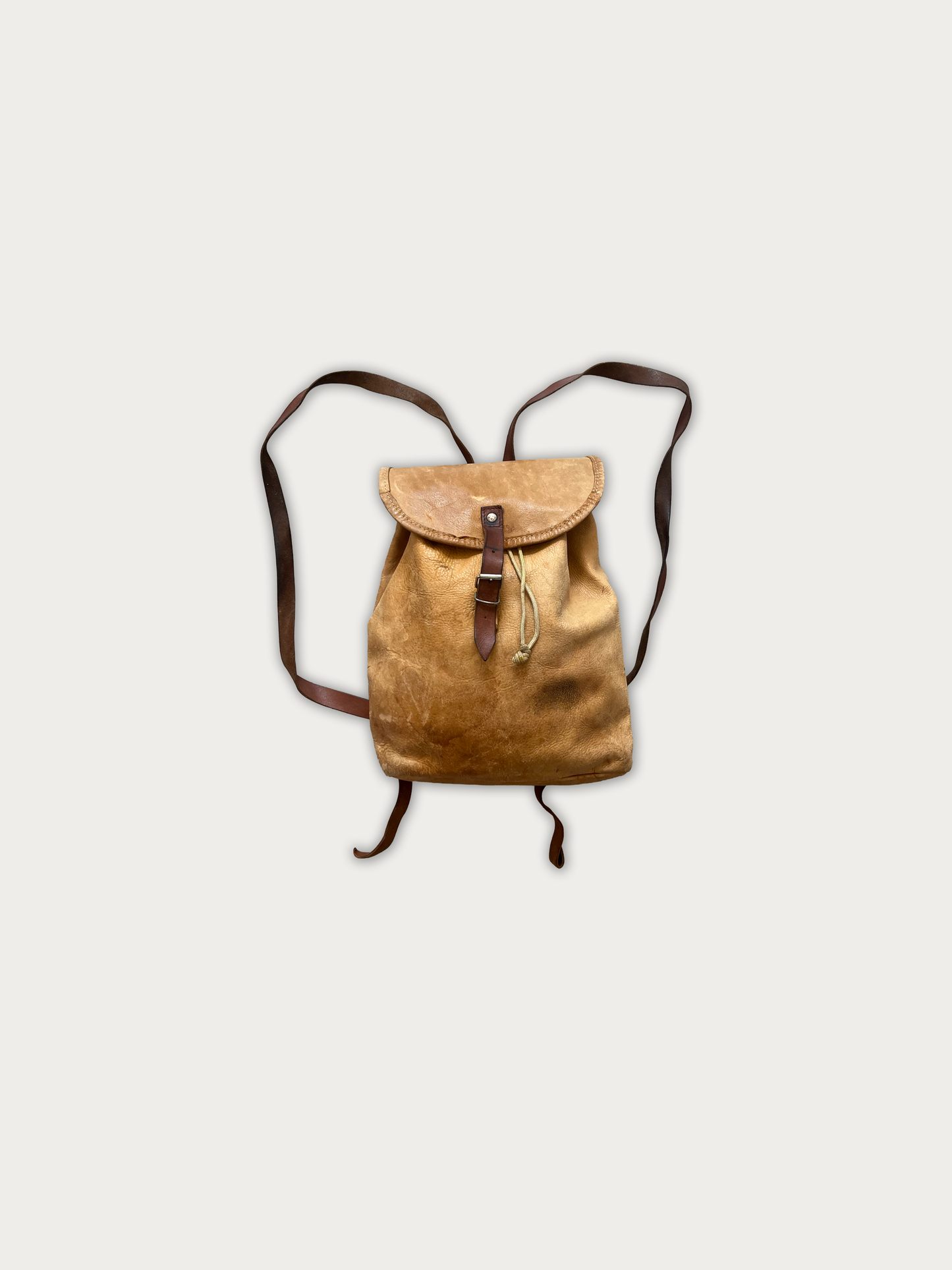 Vintage Small Leather Backpack