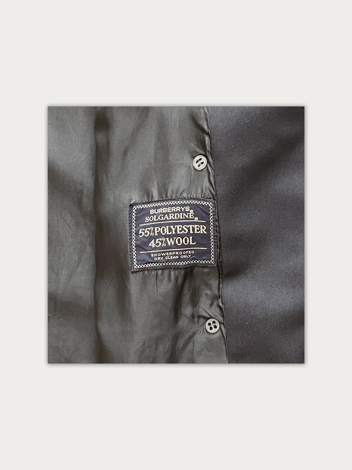 Vintage 80s Burberry Trench Coat (belt missing)