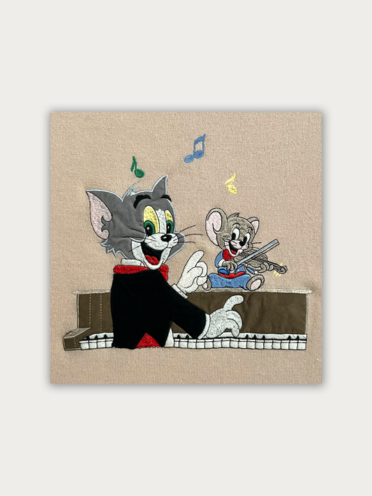 Emmanuel Schvili Tom & Jerry Merino Wool Sweater