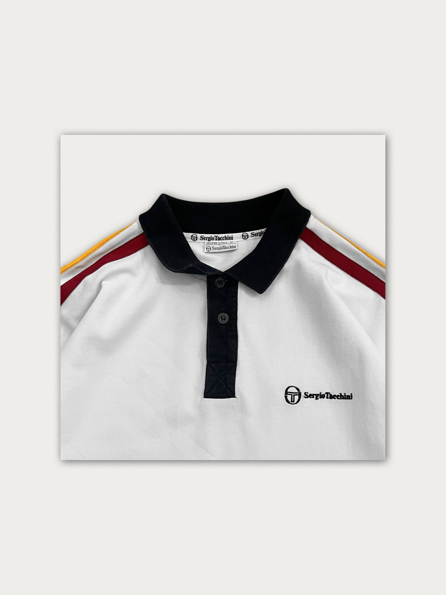 90s Sergio Tacchini Thick Cotton Polo Tee