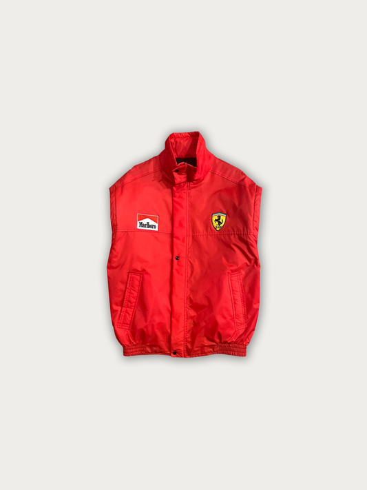 Vintage 90s Ferrari - Marlboro Padded Jacket/Vest