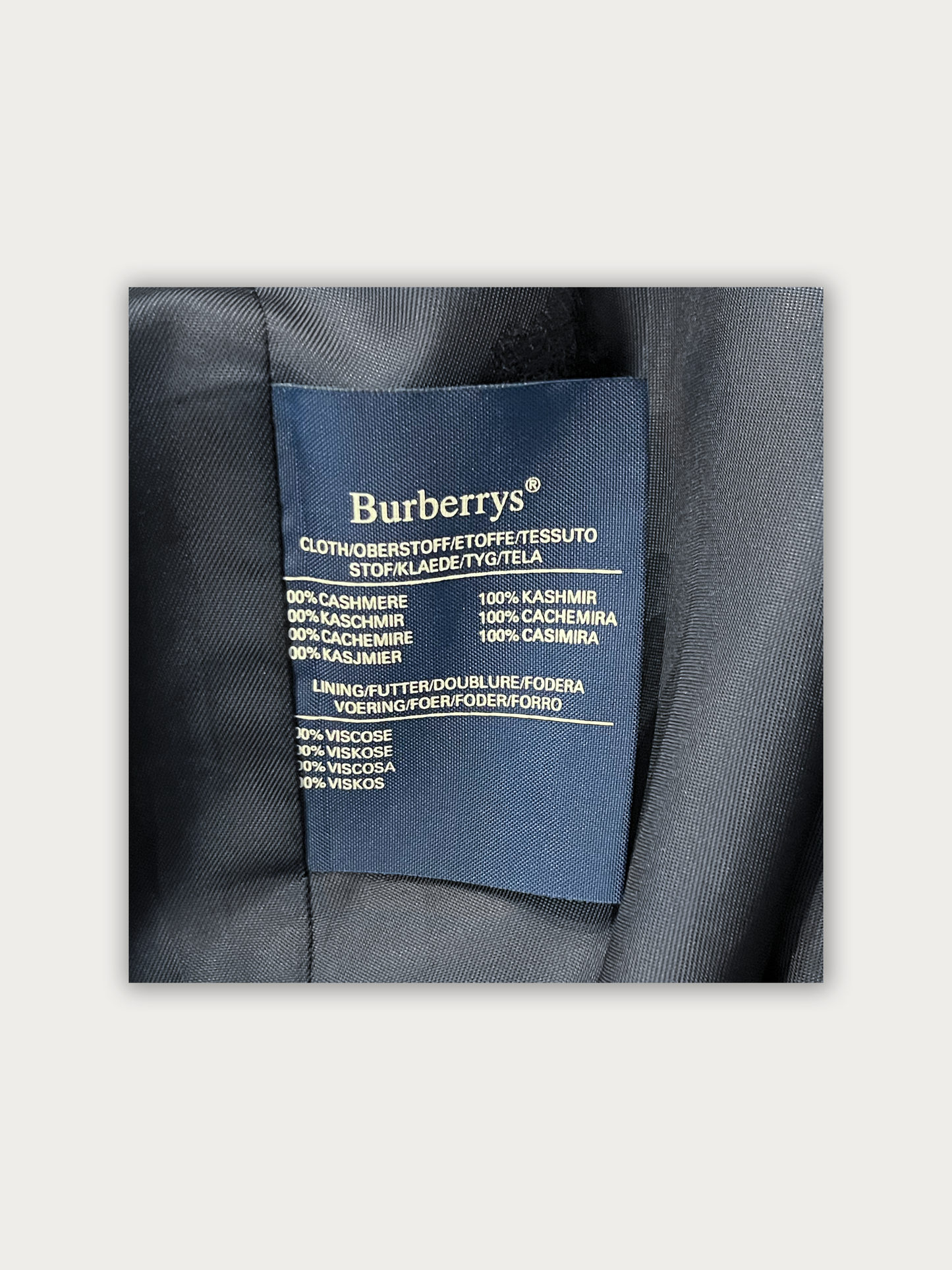 90s Burberry Cashmere Coat