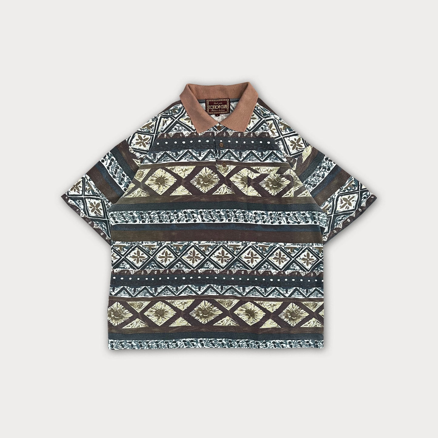 Pattern Polo Tee