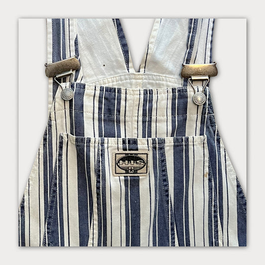 Denim Striped Overall
