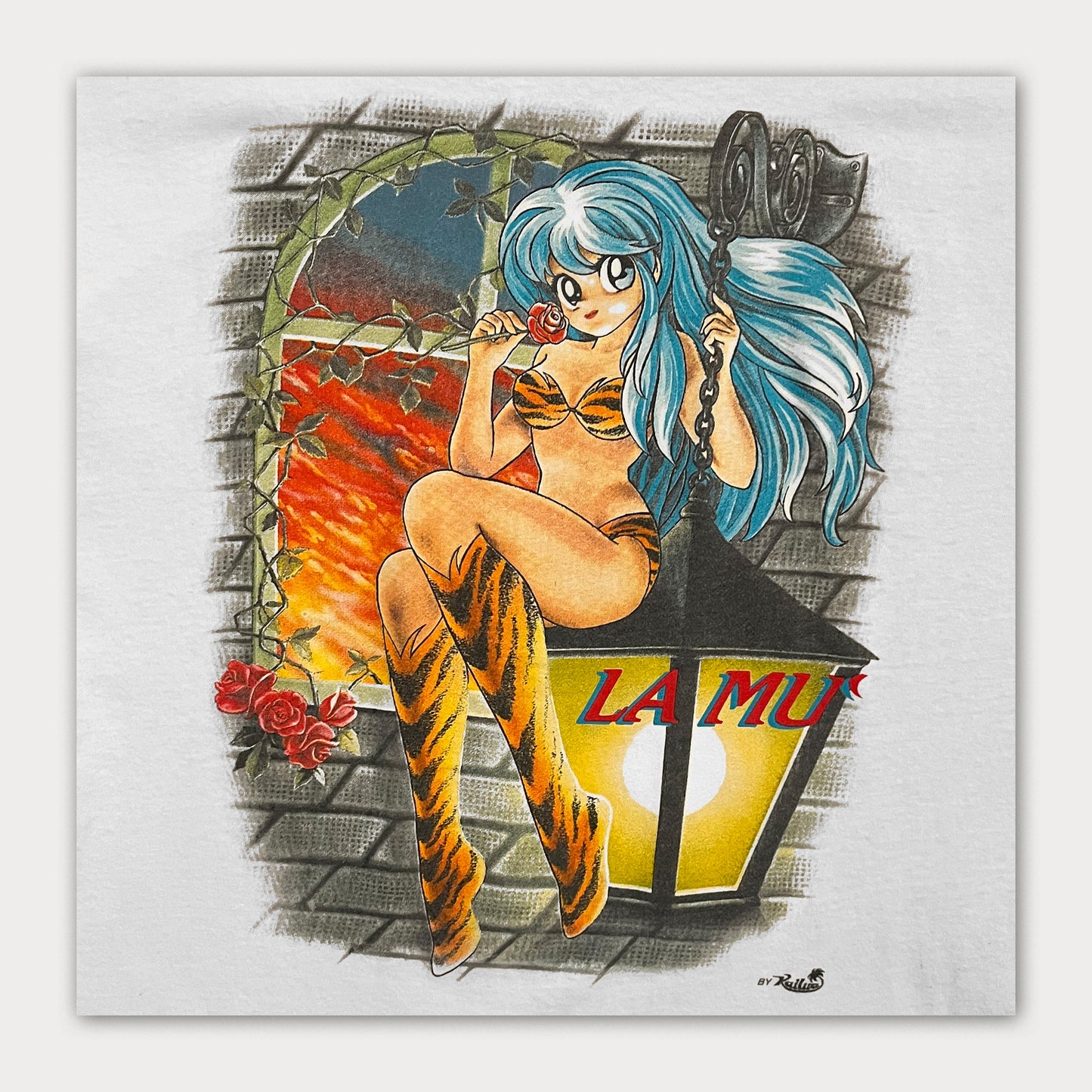 90s Urusei Yatsura Anime on Kailua Tee - Single Stitched