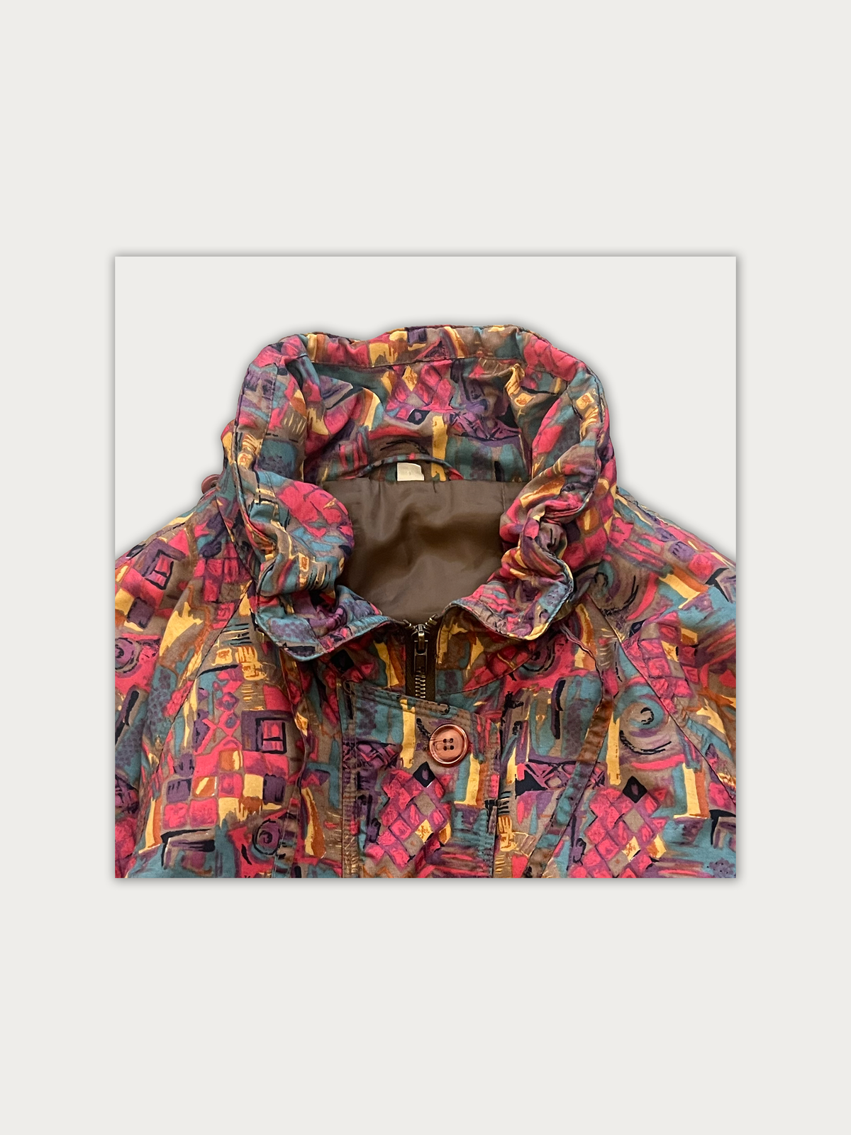 Vintage Abstract Winter Coat