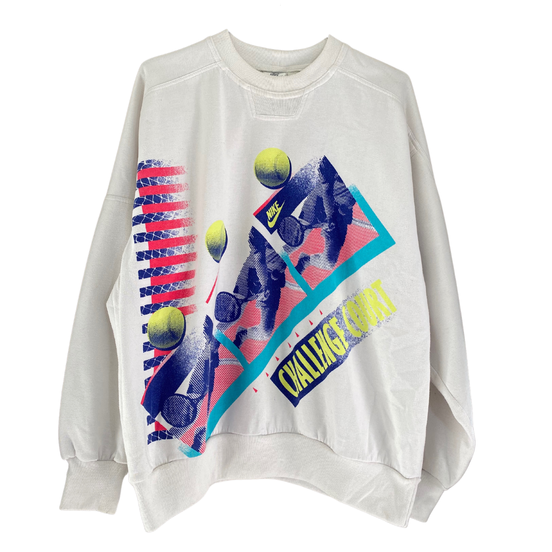 helpen een vergoeding vasthouden 80's Nike Challenge Court Sweatshirt – Aces! Vintage