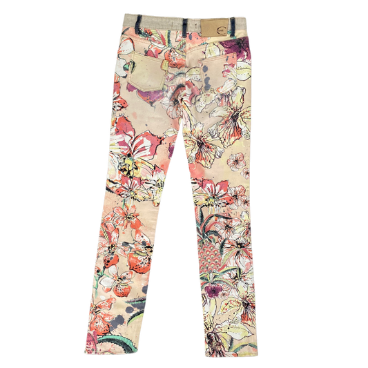 00's Just Cavalli Flower Patterned Jeans