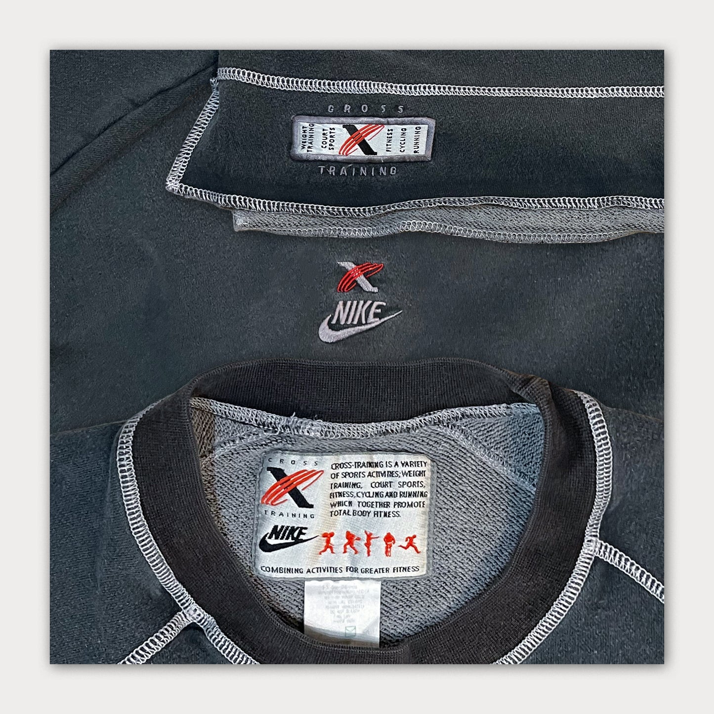 90s Nike Crop Top Sweatshirt