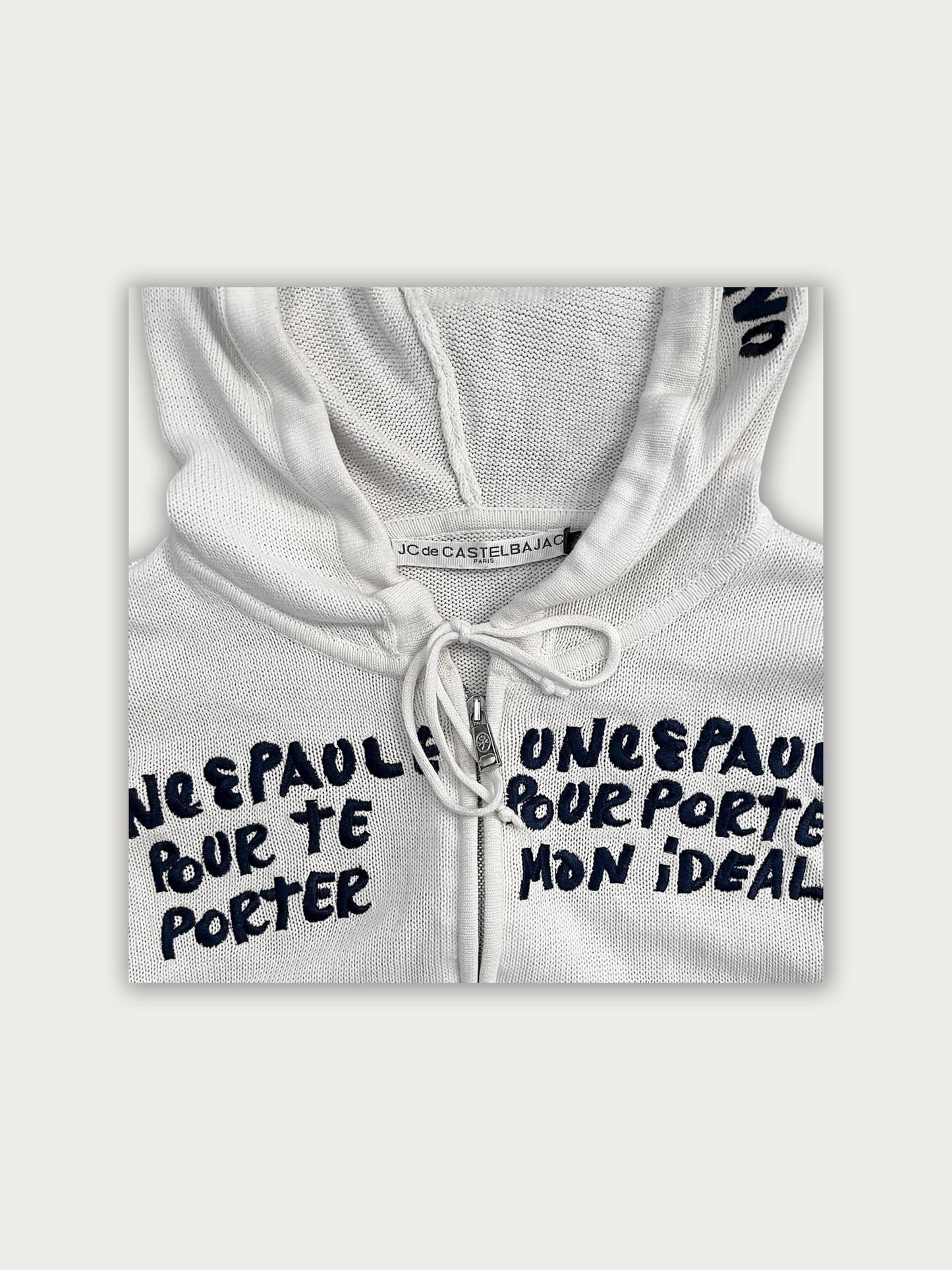 Castelbajac Knit Zipper Hoodie