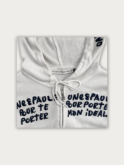 Castelbajac Knit Zipper Hoodie