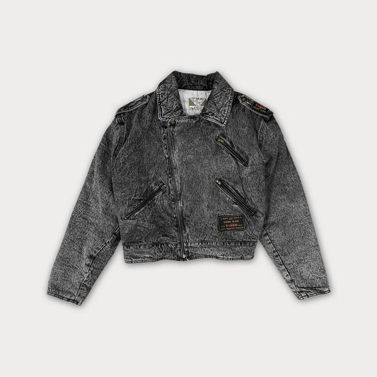 90s Denim Moto Jacket
