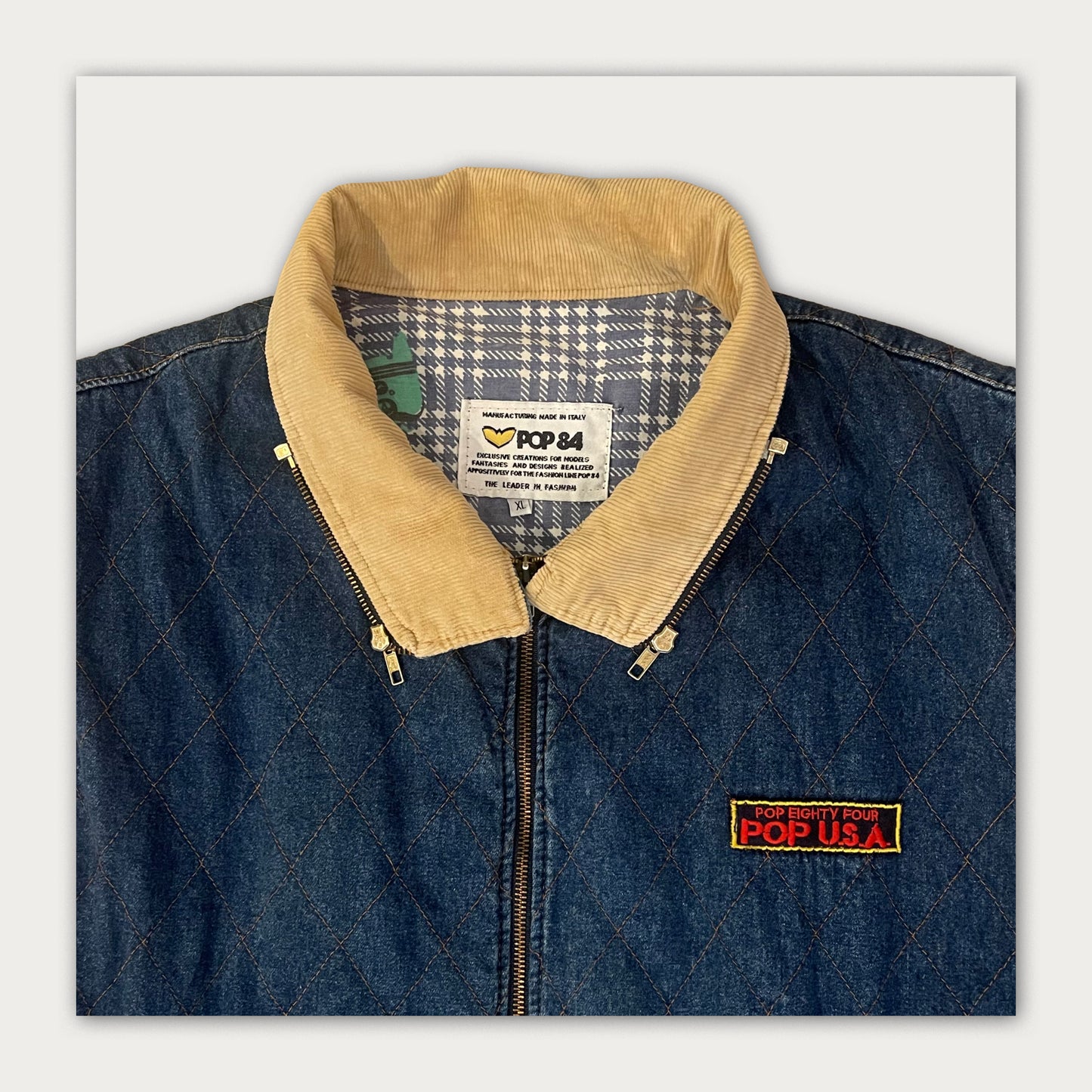 80s Pop84 Denim/Padded Vest