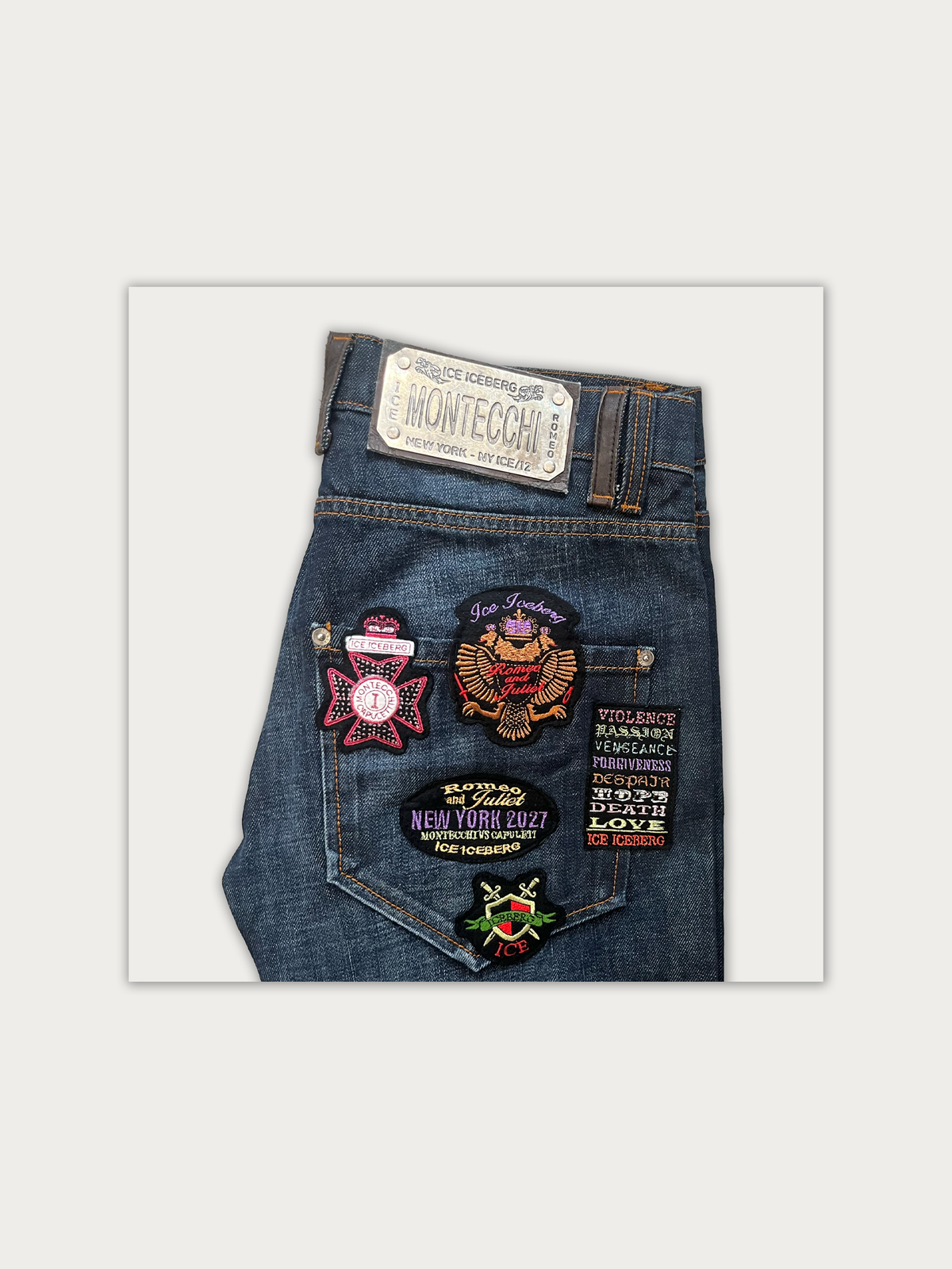 Iceberg Multi Patch Jeans
