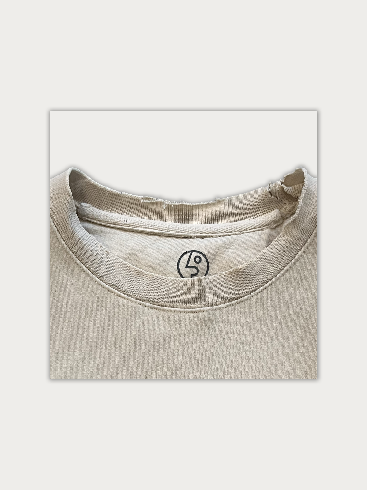 Public Dipper Natural Crewneck Sweatshirt (with Wear)