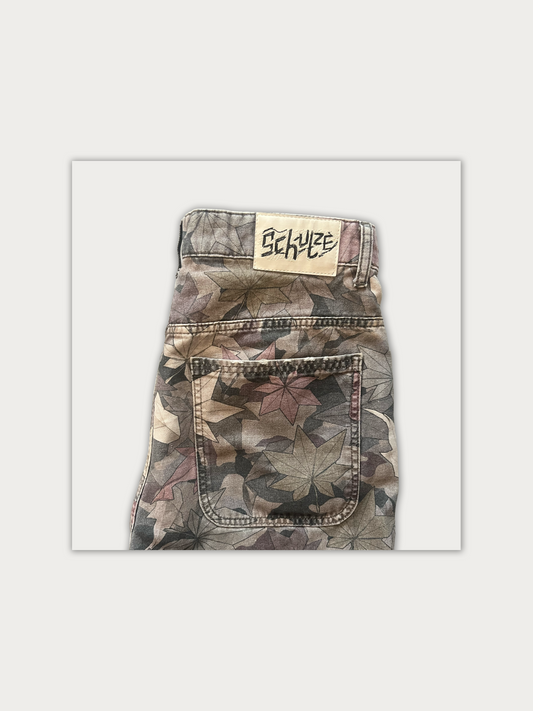 Derschutze "Origami" Printed Canvas Pants