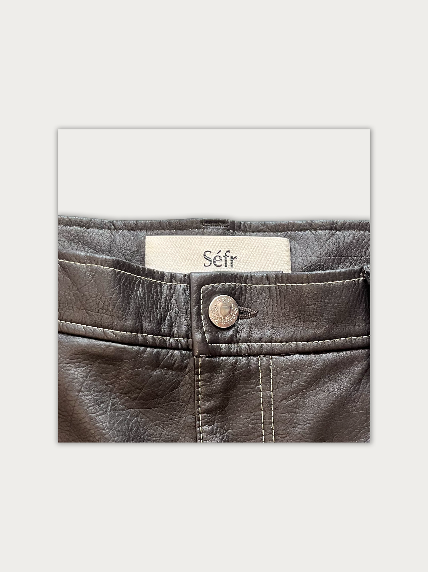 Séfr Faux-Leather Pants