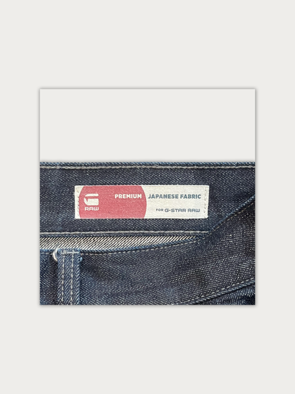 G-Star RAW Loose/Wide-Leg Japanese Selvedge Raw Denim Jeans
