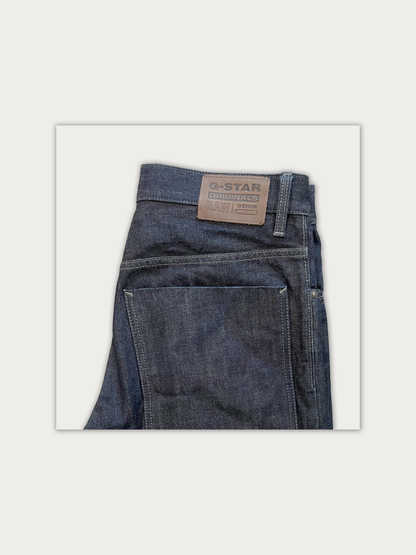 G-Star RAW Loose/Wide-Leg Japanese Selvedge Raw Denim Jeans