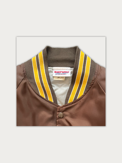 Vintage 80s Hartwell Satin Bomber Jacket (Faded)