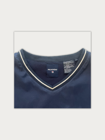 Y2K Fila Golf Vintage V-Neck Wind Shirt Vest