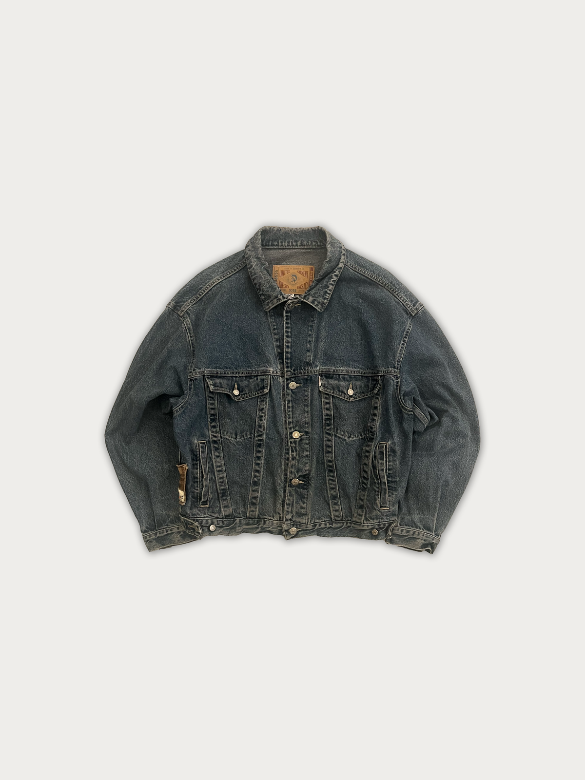 90s Vintage Diesel Heavyweight Trucker Denim Jacket