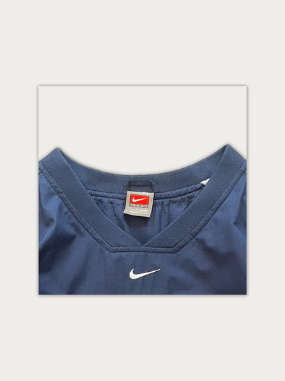 Vintage Early 2000s Nike Team  V-Neck Pullover Windbreaker