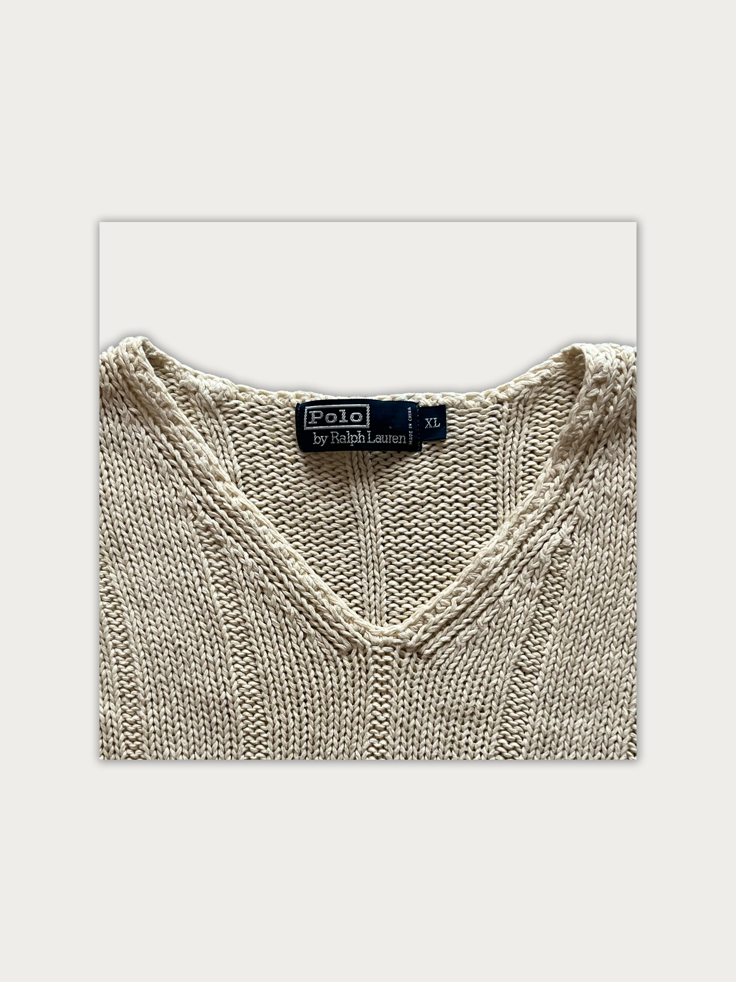 Vintage 90s Ralph Lauren Haeavy Cotton Knit