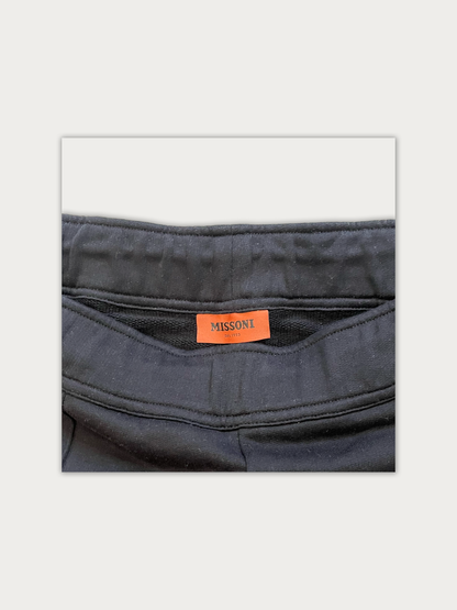 Missoni Multi-Color Space-Dye Striped Side Panel Knit Sweatpants