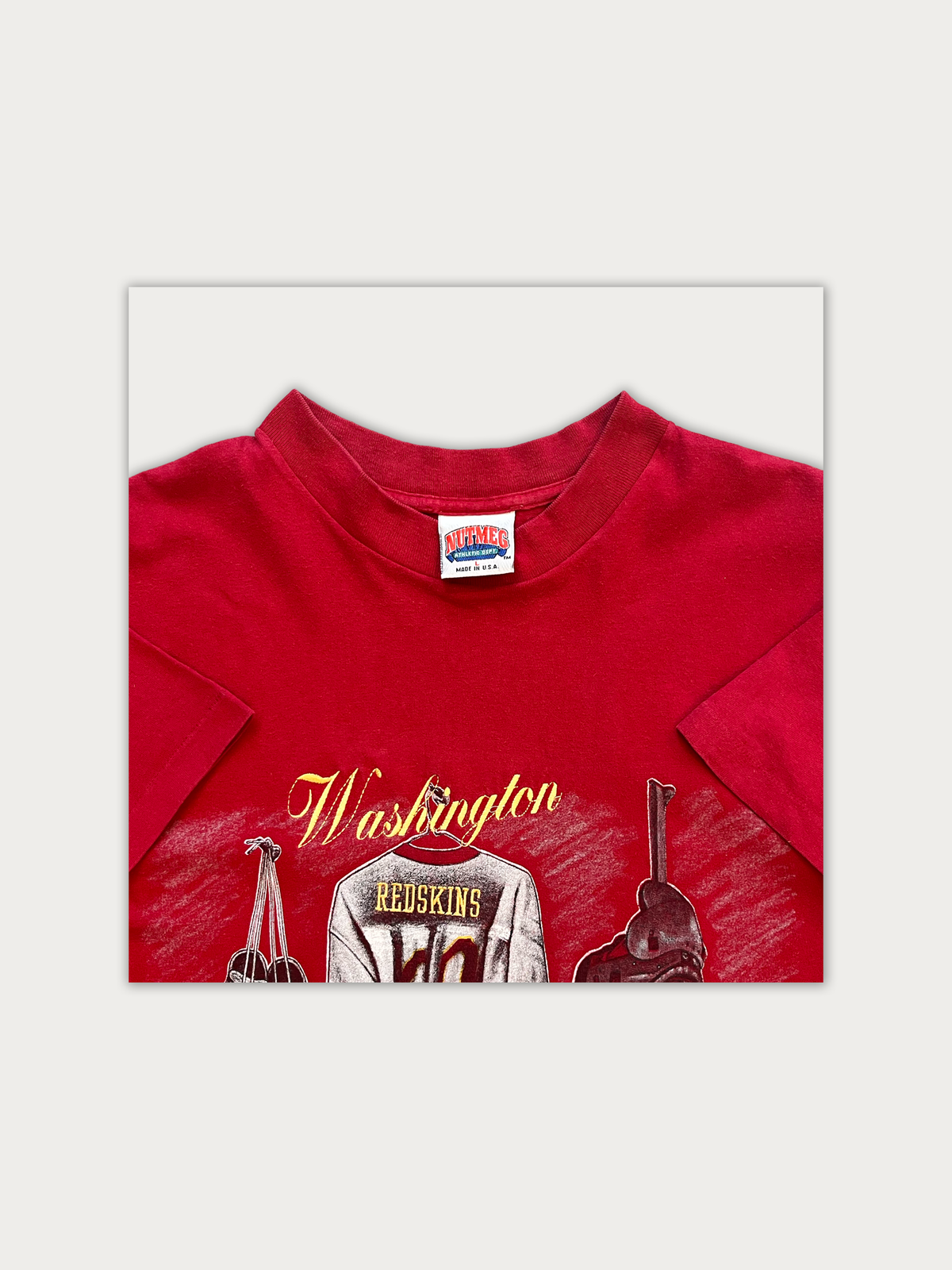 Vintage 90s Redskins "Nutmeg Mills" Tee -Single Stitched