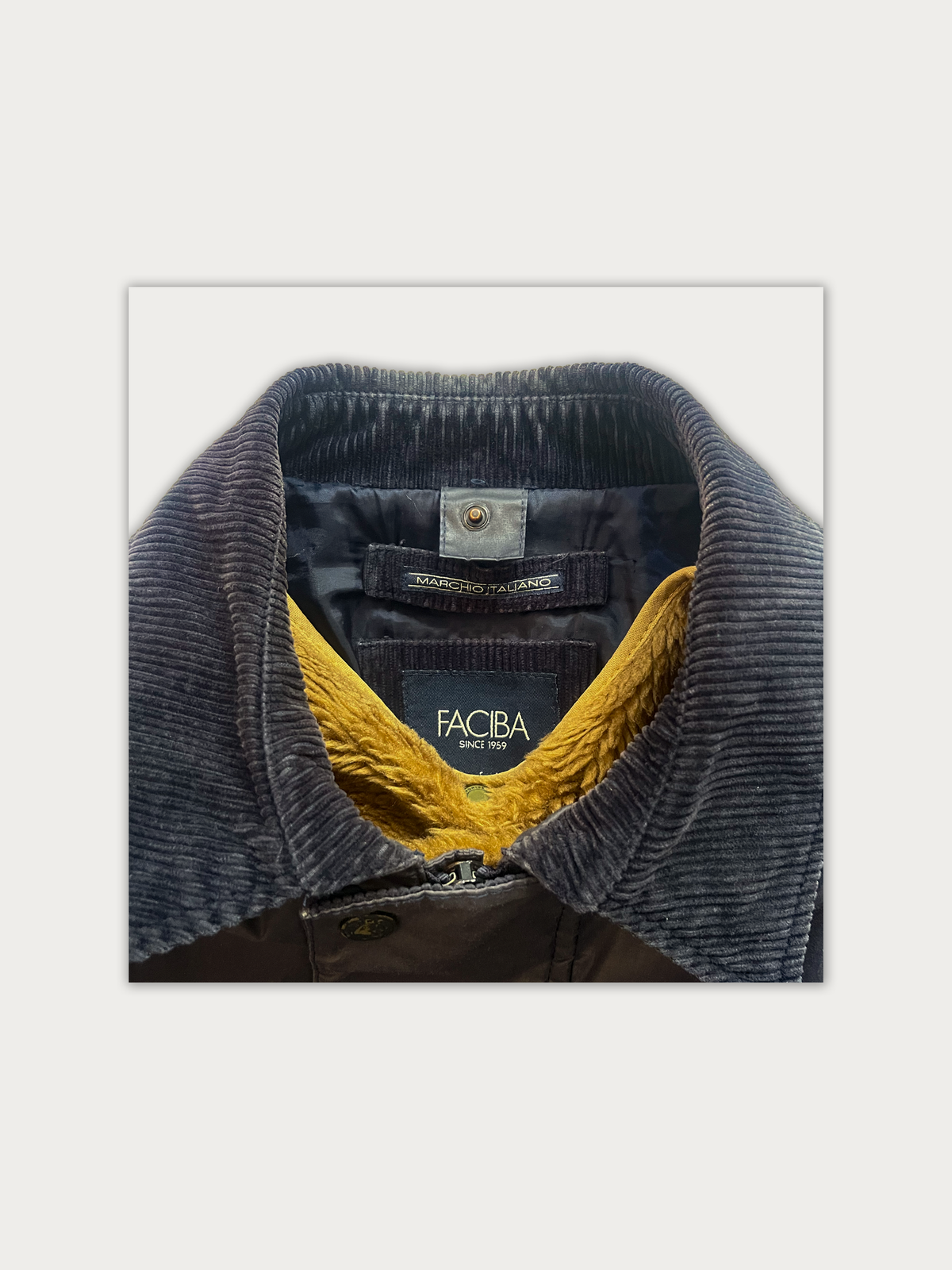 Faciba Waxed Field Jacket with Warm Lining