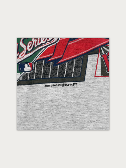 1991 Minnesota Twins World Series Champions Tee - Single Stitched