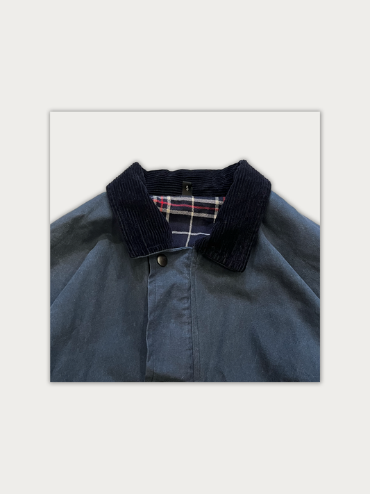 Vintage Navy/Slate Blue Corduroy Field Jacket, detail 2