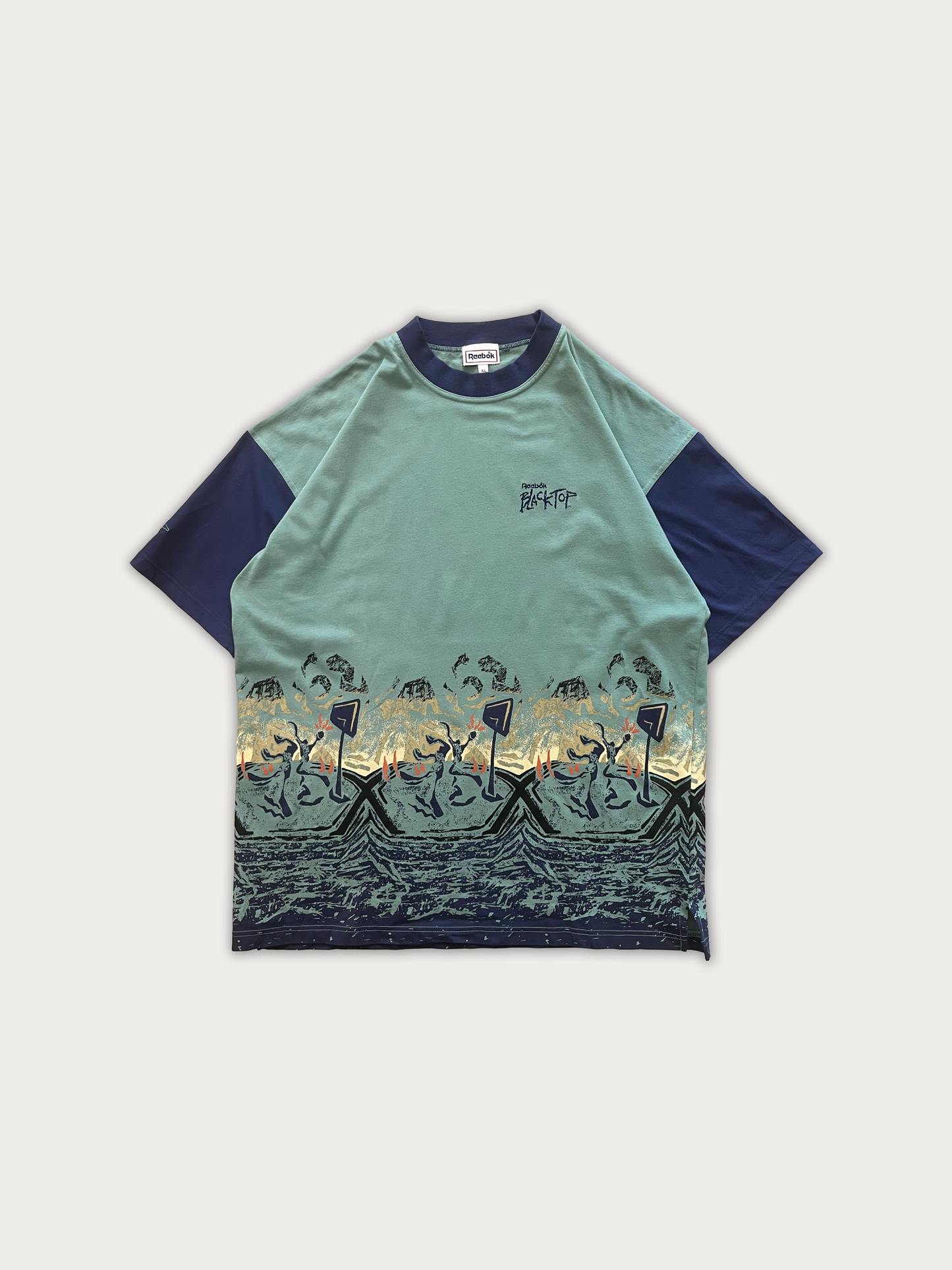 Vintage 90s Reebok Bladktop Printed Tee