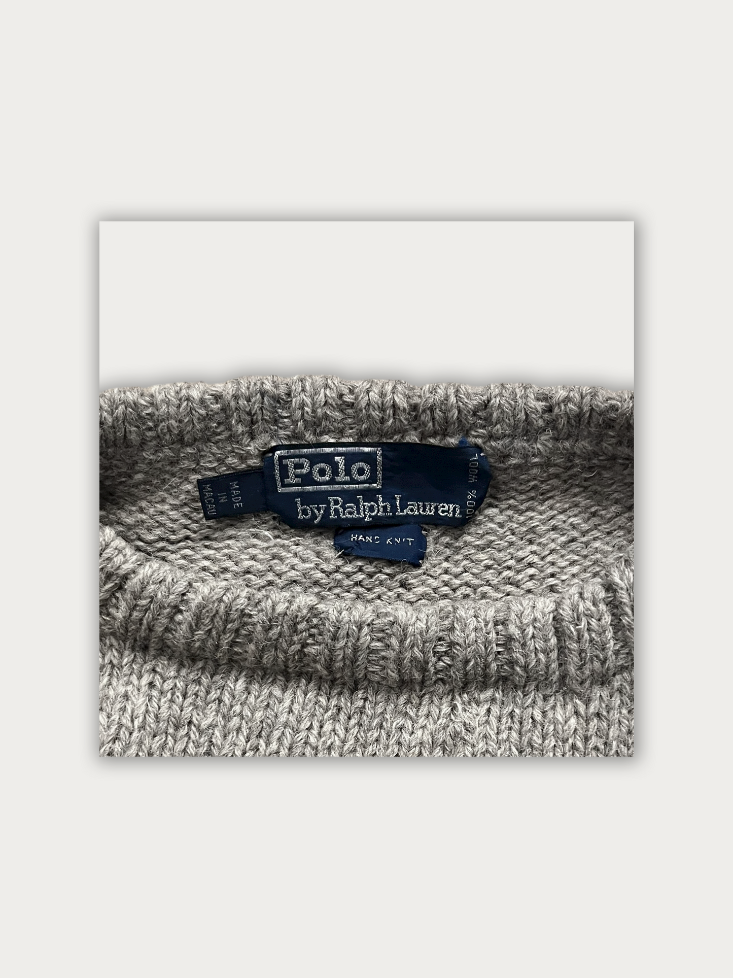 Vintage 90s 100%Wool Ralph Lauren Hand Knit