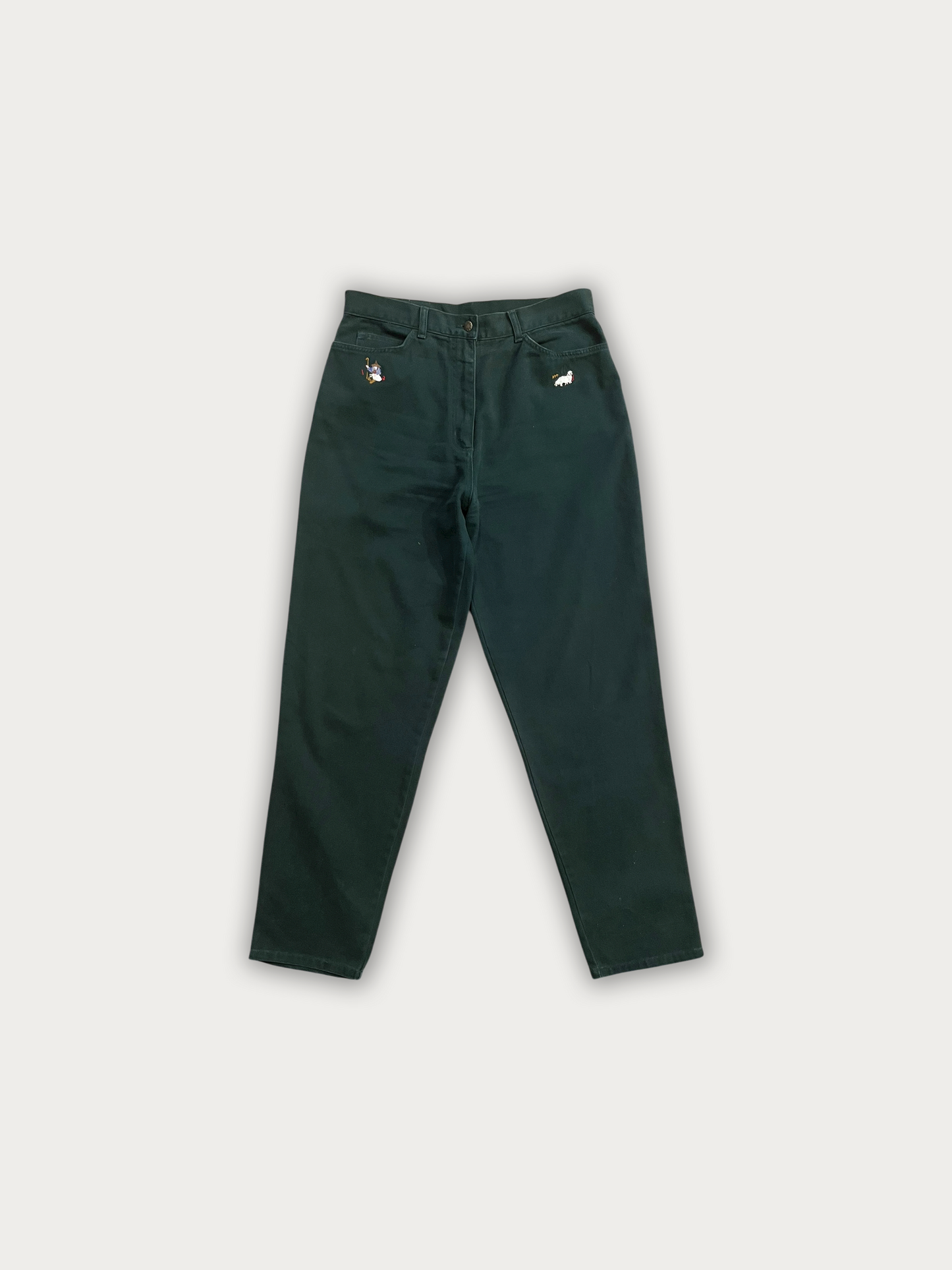 Vtg Embroidered Pants