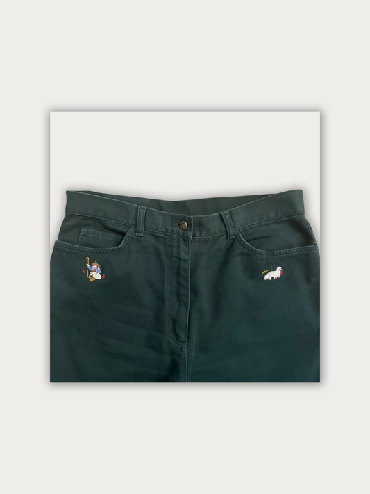 Vtg Embroidered Pants