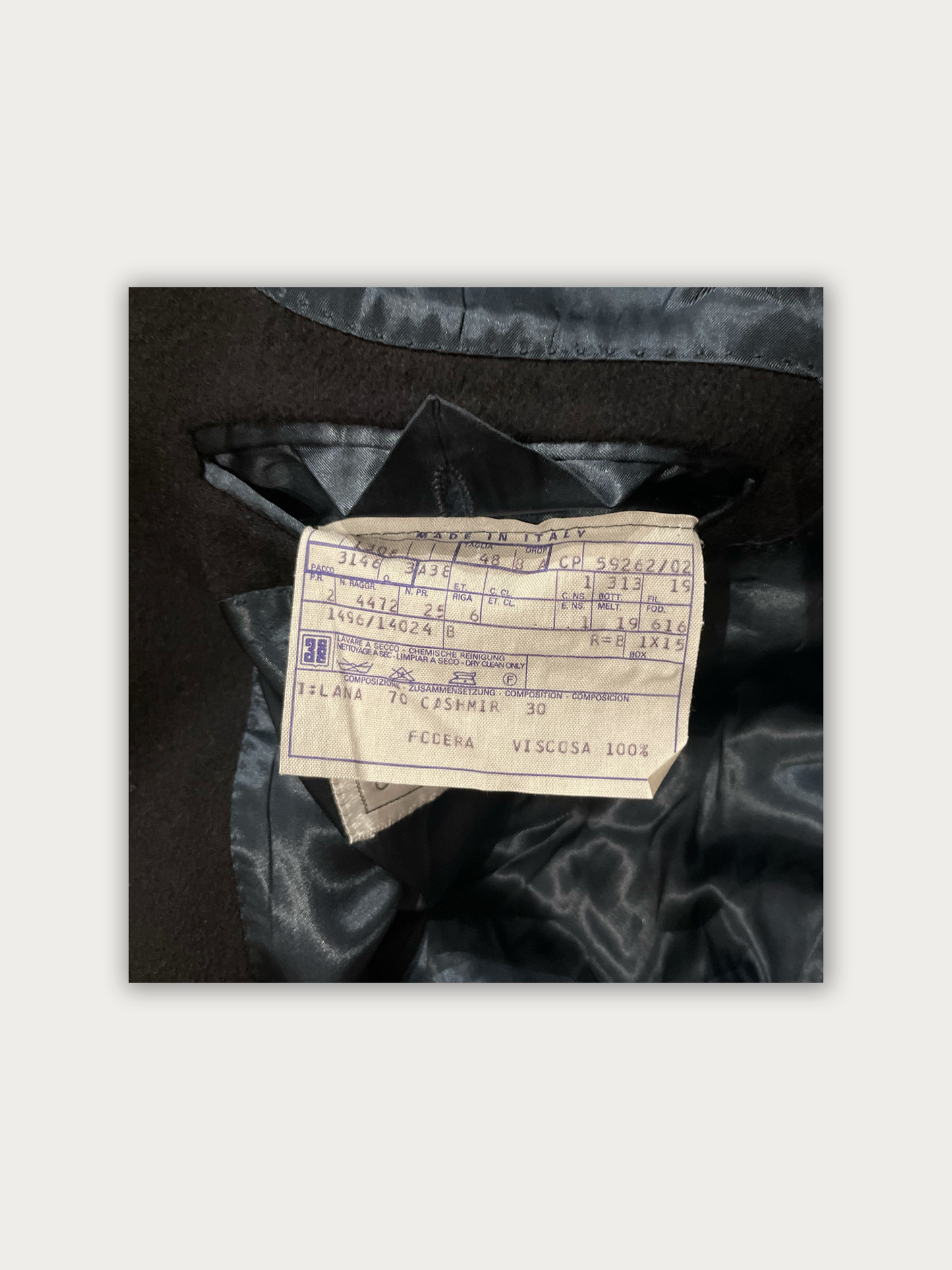 Vintage Corneliani Wool/Cashmere Coat