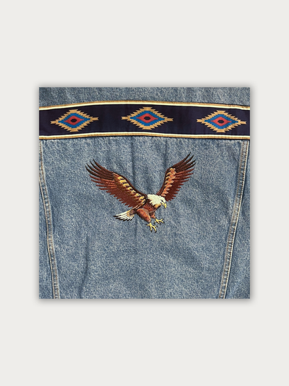 90s Wrangler Native American Denim Jacket